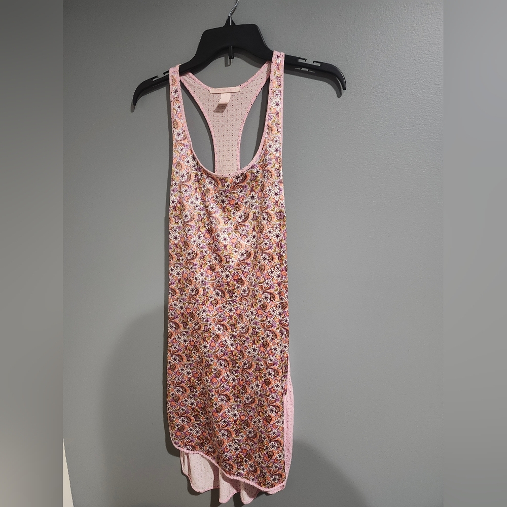 Victoria's Secret Pink and Purple Floral Lingerie Size Medium Vintage Boho